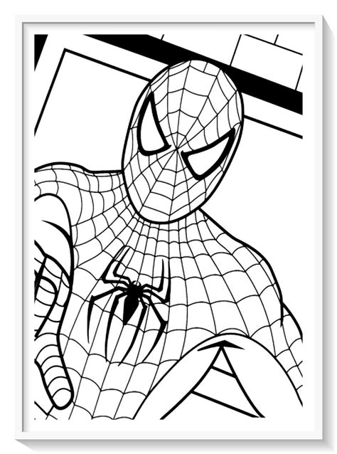 Dibujos Animados Del Hombre Arana Para Colorear - Dibujos Para Colorear