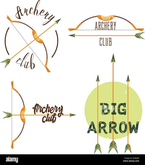 Archery Club Logo Set Stock Vector Image And Art Alamy