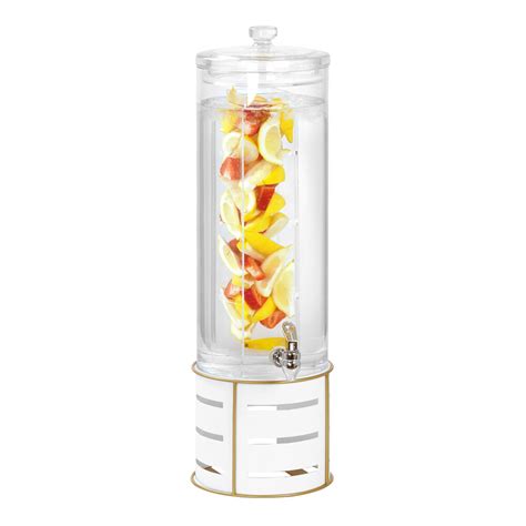 Cal Mil Empire 3 Gallon Round Beverage Dispenser With Infusion Chamber