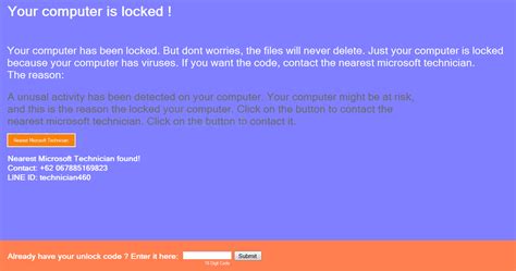 Your Computer Is Locked Screenlocker Removal Guide