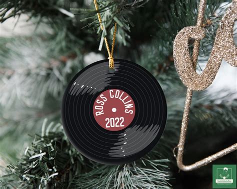 Vinyl Record Ornament Personalized Record Player Christmas Etsy