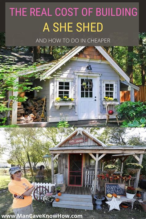 How much will it cost for someone to put a fence gate in my yard? How Much Does it Cost to Build Your Own She Shed? | She shed, Shed cost, Shed