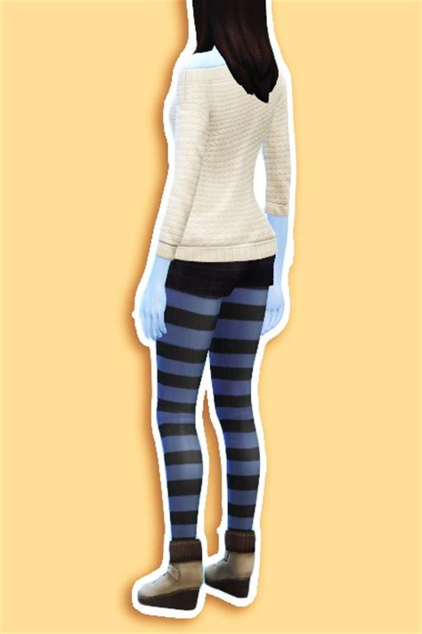 Sheer Striped Tights At Jsboutique Sims 4 Updates