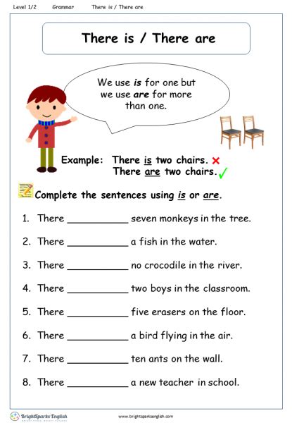 There Is There Are Worksheet English Treasure Trove Teaching