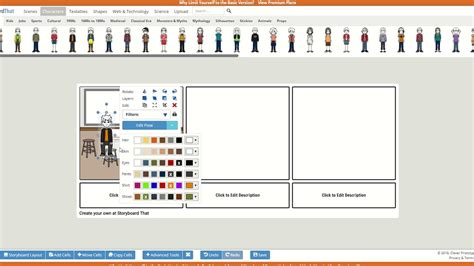 Adding Scenes And Characters To StoryboardThat YouTube