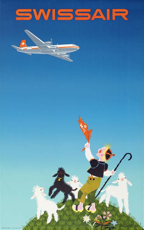 Famous Vintage Poster Artists Original Vintage Airline