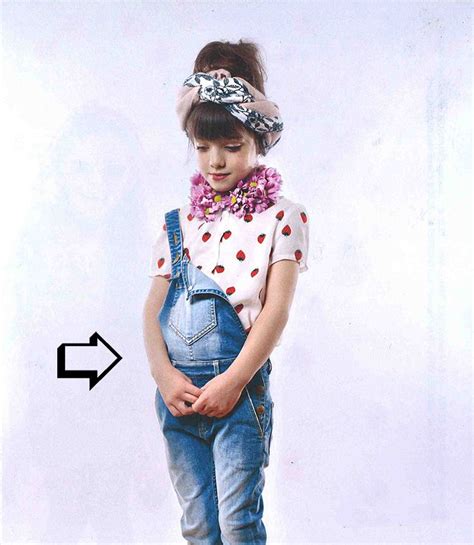 finger in the nose spring summer collection ines medium blue denim overall