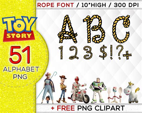 Toy Story Font Download Free Andy Toy Story Font Etsy