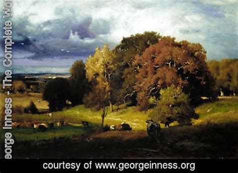 George Inness Autumn Oaks Painting Reproduction