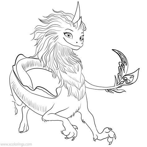 Raya And The Last Dragon Coloring Pages Sisu In 2021 Dragon Coloring