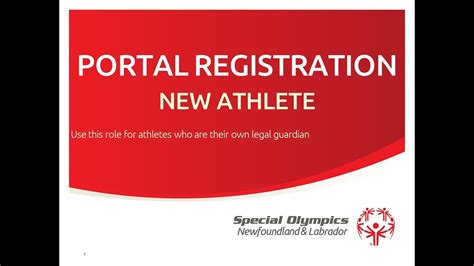 Portal Registration New Athlete Youtube