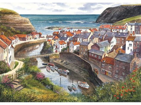 Our 1000 piece jigsaw puzzles are a favorite among hobbyists. STAITHES 1000 PIECE JIGSAW PUZZLE - GIBSONS