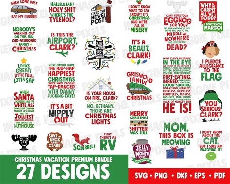 Christmas Vacation Bundle 27 Designs Layered Svg Christmas Svg Holid