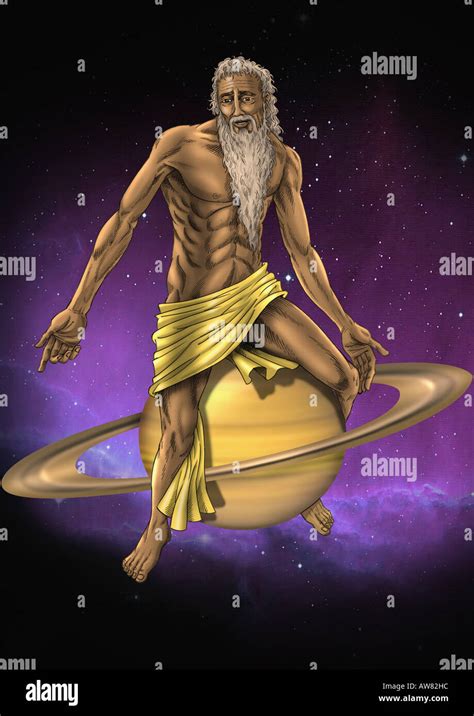 Cronus God Of Time And Of The Ages Stock Photo Alamy