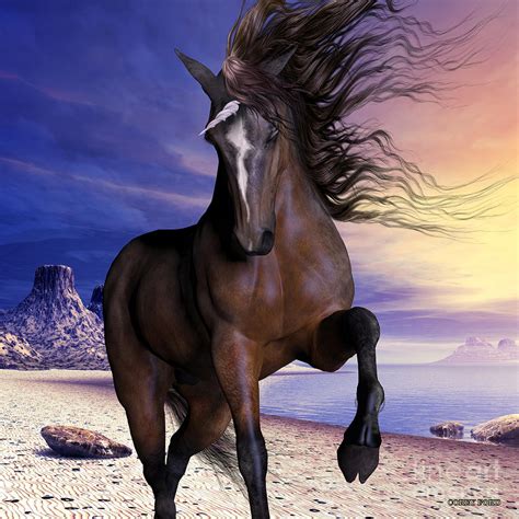 Mahogony Bay Unicorn Painting By Corey Ford Pixels