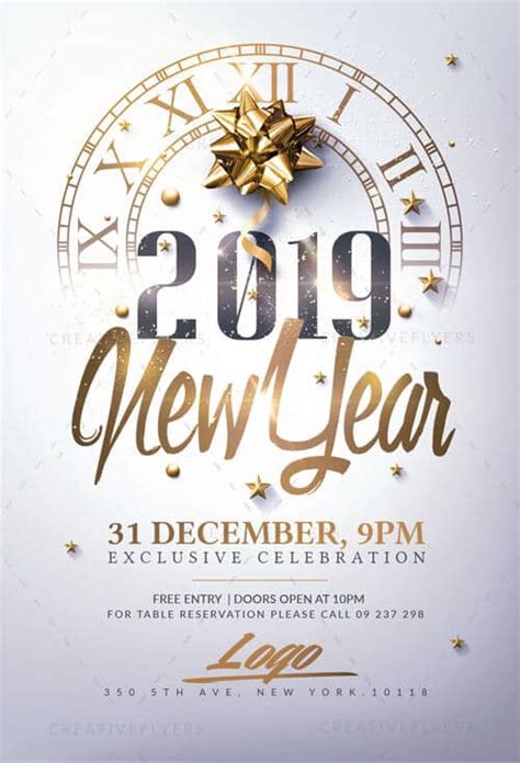 New Year Flyer Template Free Download