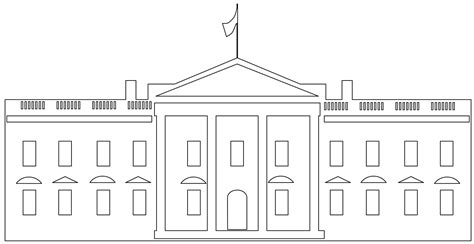 White House Silhouette Free Vector Silhouettes