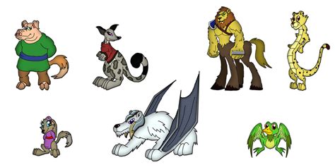 Animal Hybrids Character Lineup 2 By Moheart7 On Deviantart
