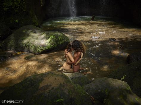 Putri And Clover In Bali Waterfall By Hegre Art Erotic Beauties