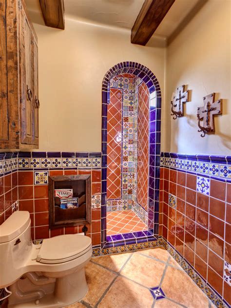 Mexican Tile Bathroom Home Design Ideas Pictures Remodel