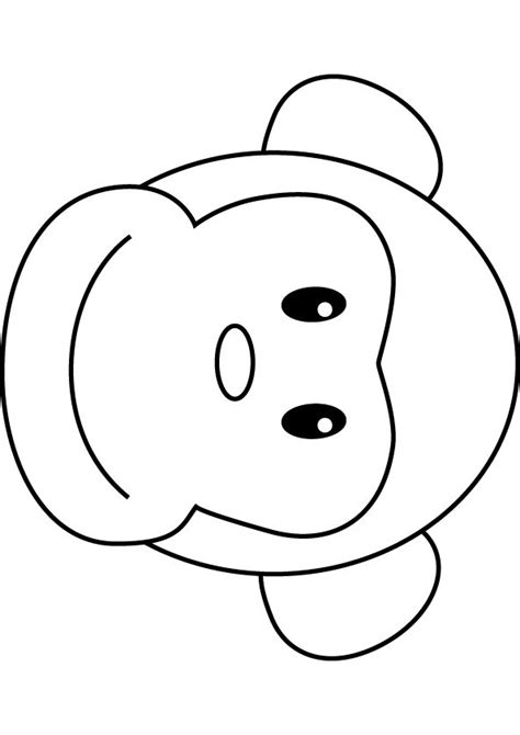 Cute Monkey Outlines Clipart Best