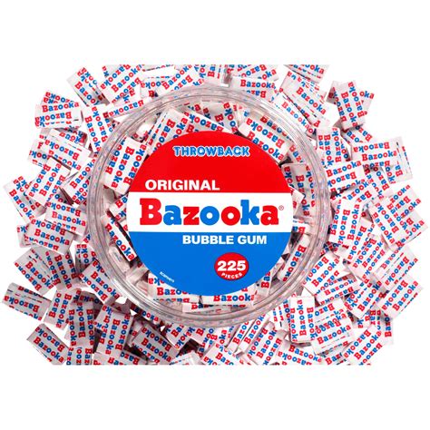 Bazooka Bubble Gum Summer 225 Count Individually Wrapped Summer Chewing