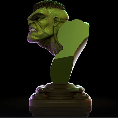 Hulk Bust 3d Model Ready To Print