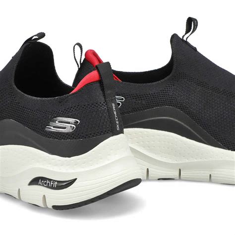 Skechers Mens Arch Fit Slip On Sneaker Bla Softmoc Usa