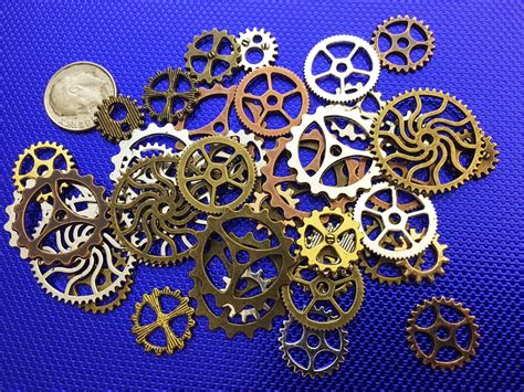 Steampunk Clockwork Gears Cogs Wheels Buttons Watch Parts Etsy