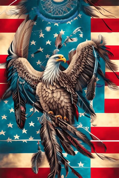 Beautiful American Flag Eagle Graphic · Creative Fabrica
