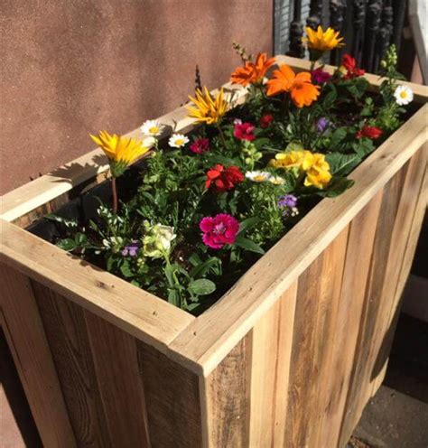 Diy Recycled Pallet Planter Box 101 Pallets