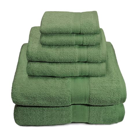 6 Piece Premium Egyptian Cotton Towel Set Bath Towels Hand Towels