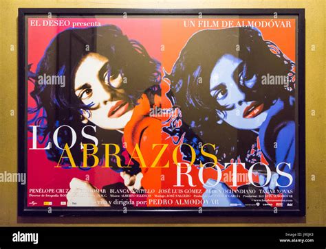 Penelope Cruz On A Poster Of Abrazos Rotos Broken Embraces 2009 Film By Pedro Almodovar