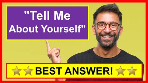 tell me about yourself best answer interview question