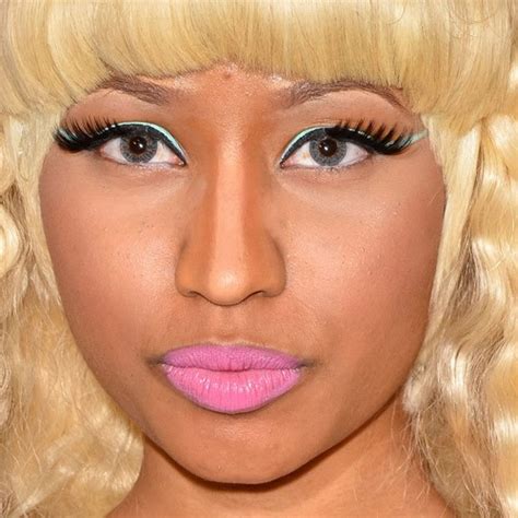 Nicki Minaj Makeup Black Eyeshadow Green Eyeshadow And Bubblegum Pink