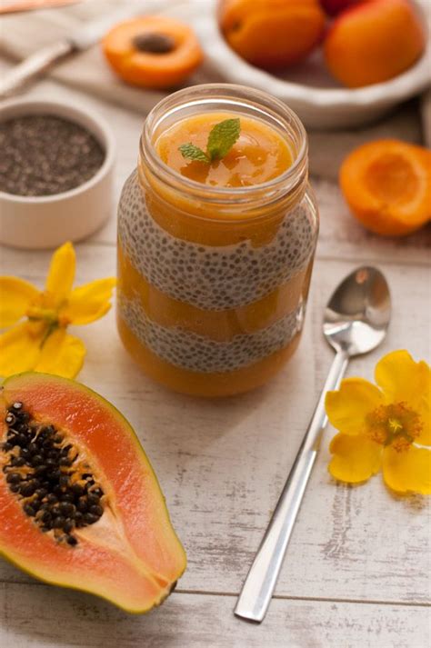 Here is papaya yogurt dessert recipe to indulge on, healthy, easy and quick to prepare.there are how to do this, cut the papaya into smaller cubes and place into the bigger bowl, in separate bowl mix. Mango Papaya Chia Pudding | Recipe | Papaya recipes, Papaya recipes dessert, Chia pudding