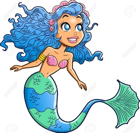 Download your free svg cut file and create your personal diy project with these beautiful quotes or. 20687019-Pretty-Mermaid-with-Blue-Hair-Stock-Photo.jpg ...