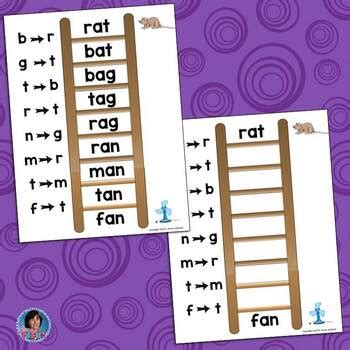 A word ladder is a sequence of words that each differ from the previous word by replacing some letter in that word with some enter two words below and click the find button to find word ladders between the two indicated words. Kindergarten & First Grade Short Vowel Review with CVC Word Ladders {RTI +}