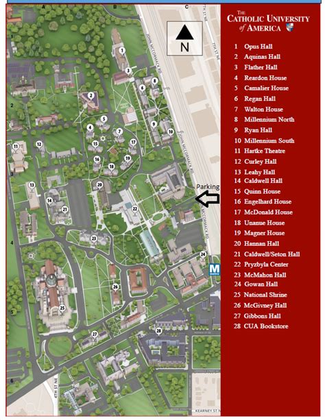 Catholic University Campus Map