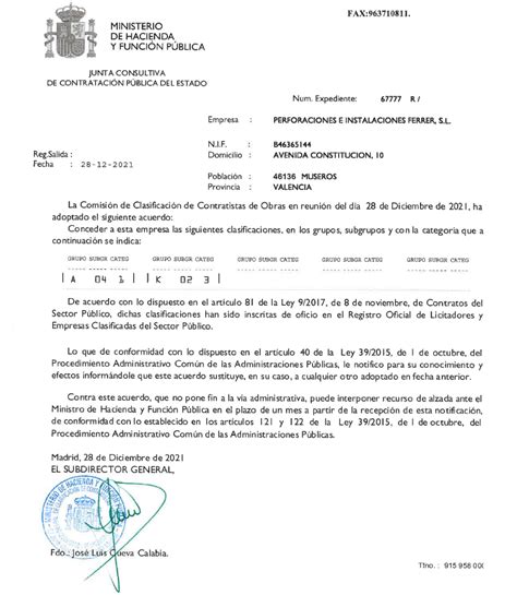 Ferrer® Renueva El Certificado De Contratista De Obras Ferrer Sl