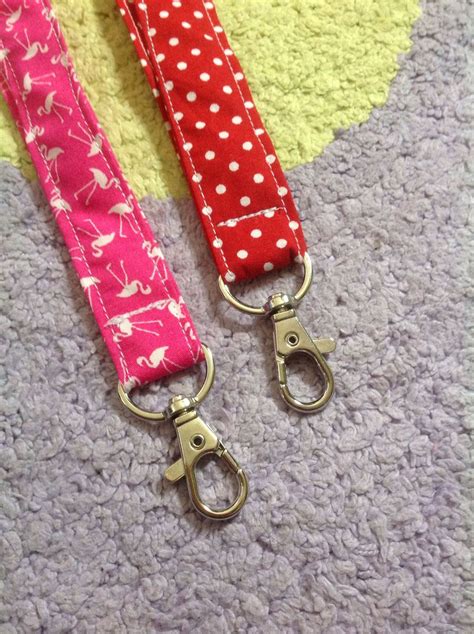 Handmade Fabric Lanyard With Lobster Clasp Keychain Suitable Etsy Uk