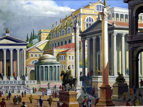 The Forum Of Ancient Rome Original By Severino Baraldi At The Book Palace Ancient Rome Rome