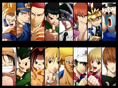 Shonen Jump Protagonists Anime Anime Crossover All Anime Characters