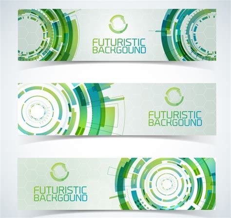 Free Set Of Vector Futuristic Banners 02 Titanui