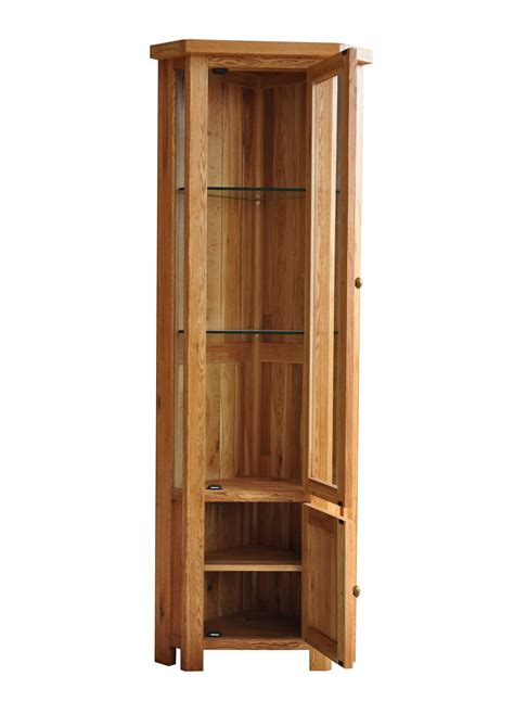 This current, attractive light oak collection will add a contemporary feel to any room. Corner Display Cabinet - Choice Furniture and Carpets