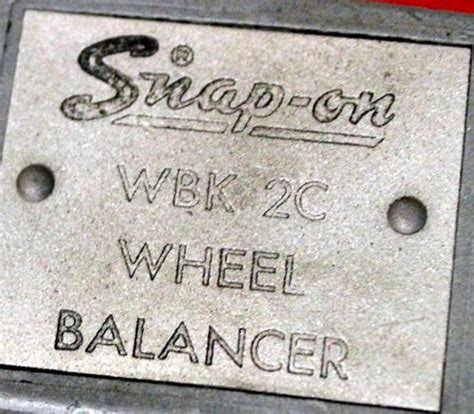 Snap On Wbk 2c Auto Static Snapon Wheel Tire Balancer 416697637