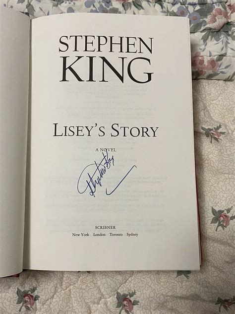 Stephen King Signed Autographed Liseys Story Beckett Coa Ebay
