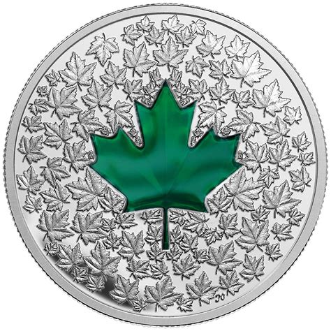 2014 1 Oz Fine Silver Coin Maple Leaf Impression The Coin Shoppe