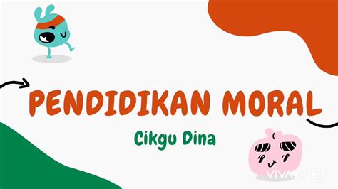 Pendidikan moral sangatlah perlu bagi manusia, karena melalui pendidikan perkembangan moral diharapkan mampu berjalan dengan baik , serasi dan sesuai dengan norma demi harkat dan martabat manusia itu sendiri. Pendidikan Moral PPKI (Baik Hati) - YouTube