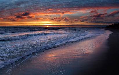 Sunset Ocean Wallpapers Meer Papel Desktop Sunsets